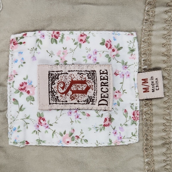 DECREE tan zip-up jacket size medium - Picture 6 of 11